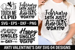Anti Valentine's Day SVG Design - Happy singles awareness da Product Image 1