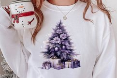 Lavender And Christmas Tree Sublimation Clipart Product Image 2