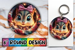 Colorful Circle Design Car Coaster , Holiday Animals Product Image 1