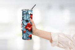Heart Flower Tumbler Wrap Design Product Image 2