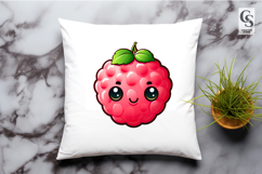 Cute Raspberry Fruit Characters Clipart Sublimation PNG Product Image 2