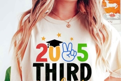 Third Grade 2025 SVG, Graduation SVG, 3rd Grade Shirt, PNG Product Image 2