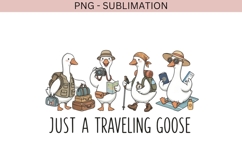 Taveling goose png design for T-shirts Product Image 2