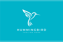 Hummingbird Logo Design Vector Illustration Product Image 2