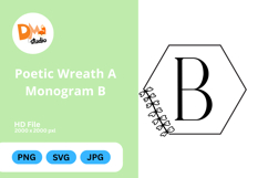 Poetic Wreath Monogram Logo Product Image 1