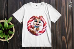 Cute Chipmunk With Candy Ring Clipart Sublimation PNG Product Image 2