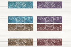 Skinny tumbler GLITTER ornament frame design bundle, PNG Product Image 2