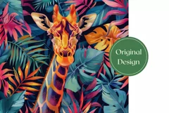 Giraffe Tumbler Wrap PNG, Giraffe Sublimation Tumbler Design Product Image 2