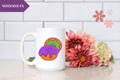 Hand Drawn Halloween Sweets Illustration, Donuts PNG Product Image 2
