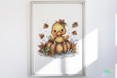 Cute Halloween Fall Animal Sublimation Clipart Product Image 3