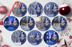 Christmas Earring, 10 Round earring xmas sublimation designs Product Image 2