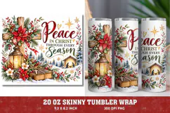Peace in Christ Christmas PNG, Christian Faith Christmas Sub Product Image 1