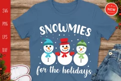 Snowmies For The Holidays Svg,Christmas Snowman Svg, Snowman Product Image 2