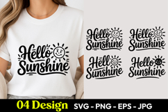 Hello Sunshine SVG PNG Product Image 1