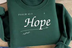 Hope Still Rises Christian Faith PNG, Psalm 42:5 Hope Bible Product Image 2