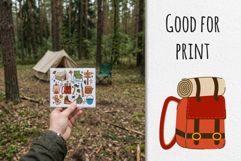 Camping in the wild, hiking vector set Product Image 2