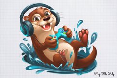 Gamer Animals Clipart Bundle PNG Product Image 7