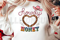 Howdy Honey PNG, Valentine’s day Sublimation PNG Product Image 2