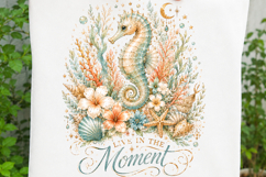 Live In The Moment Seahorse Coastal Sublimation SVG Product Image 3
