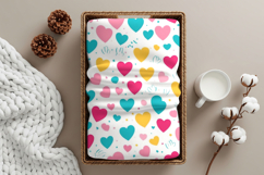 Soft fabric in basket blanket mockup Product Image 3