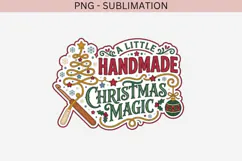Christmas crochet png design for T-shirts Product Image 2