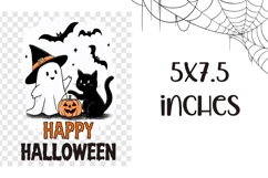 Boo Halloween Ghost Towel Design, Happy Halloween PNG Product Image 2