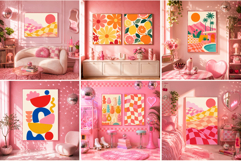 50 Girly Pink Aesthetic Frame Mockup Product Image 2