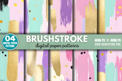 Brushstroke Digital Paper Background PNG Product Image 1