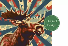 Moose Tumbler Design, Animals Tumbler Wrap Sublimation Product Image 2