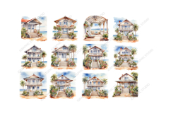Beach Hut Clipart, Beach House PNG Product Image 2