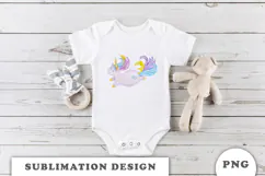 Watercolor Cute Unicorn png Product Image 2