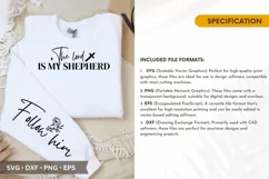 The Lord is My Shepherd - Christian SVG T-Shirt Design Product Image 2