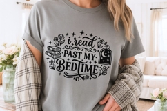 I Read Past My Bedtime Svg, Book Lover Svg, Book Club Svg. Product Image 3