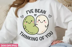 I've Bean Thinking of You PNG, Valentine Puns Sublimation PN Product Image 2