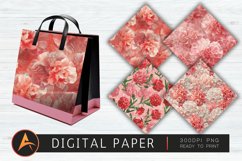 Carnation digital paper Product Image 1