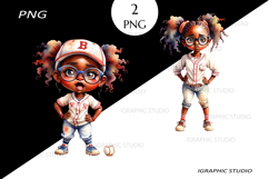 Baseball Girl Clipart, Sport Clipart Product Image 1