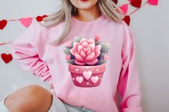 Pink Valentine Succulent Pot Clipart Product Image 2