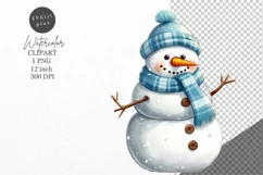 Christmas clipart, Snowman clipart, Winter sublimation Product Image 1