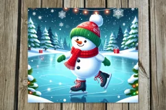 Xmas Snowman | 4 Christmas Skinny tumbler sublimation PL Product Image 3