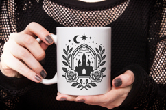 Gothic Halloween SVG | Skull, Graveyard, Castle &amp; Bat PNG Product Image 3