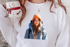 Winter Hiking Clipart Sublimation, Christmas PNG Product Image 2