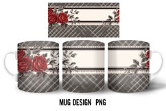 Vintage Rose Mug Wrap Sublimation Designs|Valentine's day Product Image 2