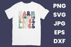 Retro Harm Reduction Saves Lives Inspirational SVG Product Image 2