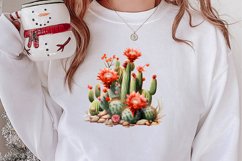 Western Christmas Watercolor Clipart Product Image 2