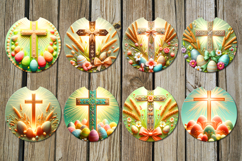 Christian Cross | easter car coaster &amp; key chain design Product Image 2
