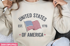 United States of America PNG, 4th Of July Sublimation PNG Product Image 1