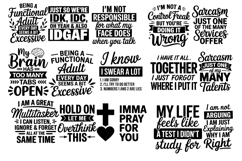 80 Sarcastic SVG Bundle | Quotes | SVG Cut Files Product Image 2