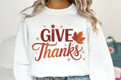 Give Thanks Svg | Thanksgiving Svg | Shirt Svg Product Image 1