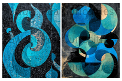 Blue,Black, Mixed Media, Junk Journal Product Image 2