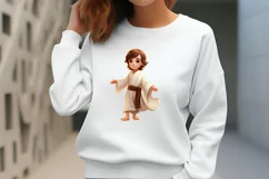 Child Jesus Clipart Png Design, Watercolor Clipart Product Image 2